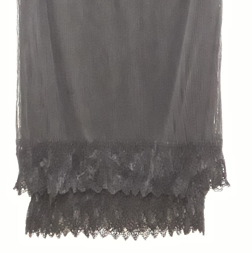 Black lace skirt